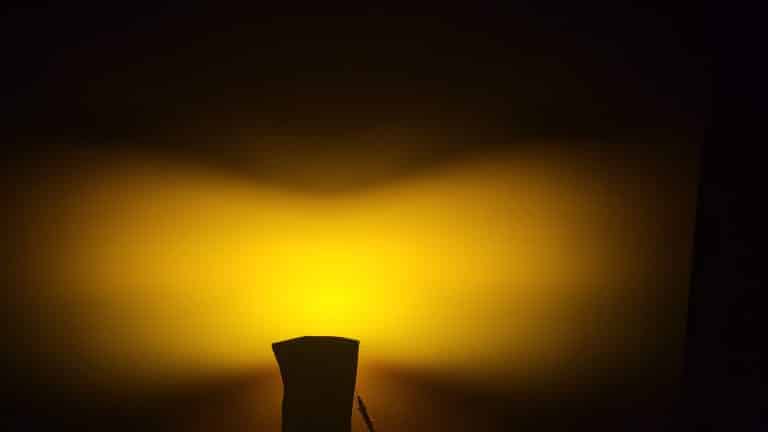 Yellow street lighting optic shooting