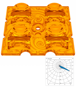 Gaggione Avika orange street lighting optic FT60