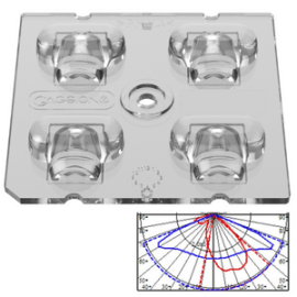 Gaggione Avika street lighting lens T2S